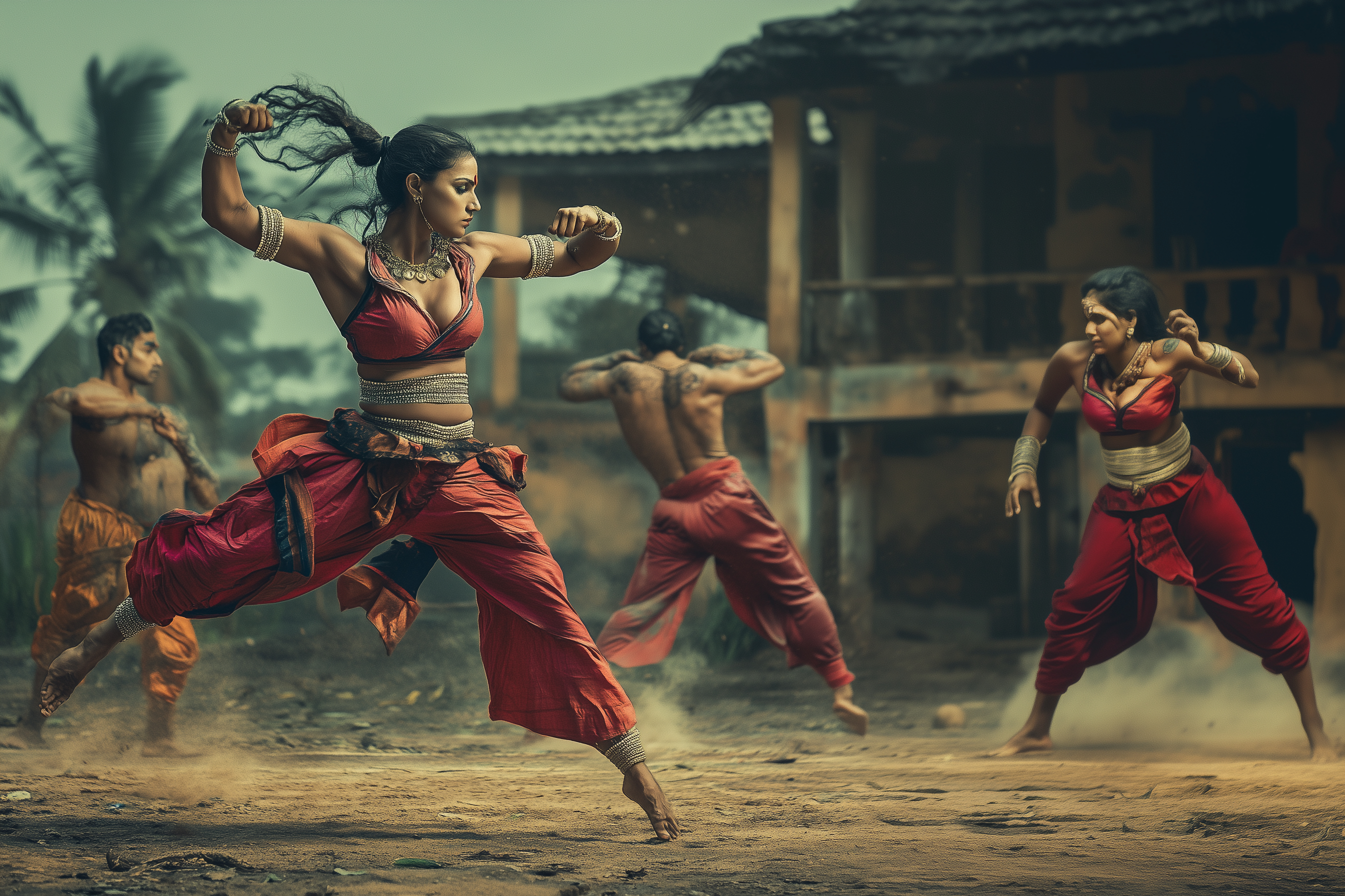 Woman's self defense with kalaripayattu