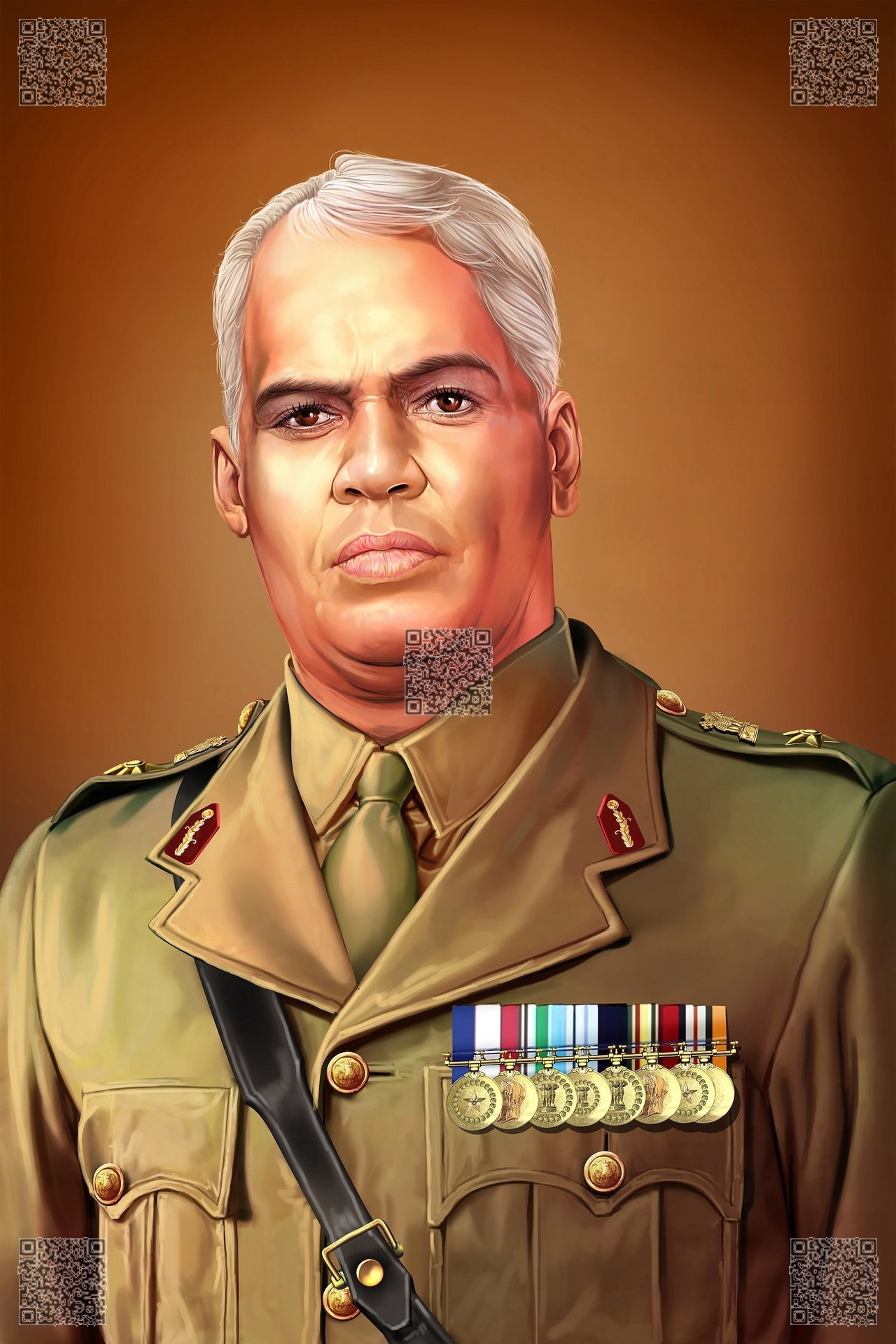 portrait of T K Madhavan