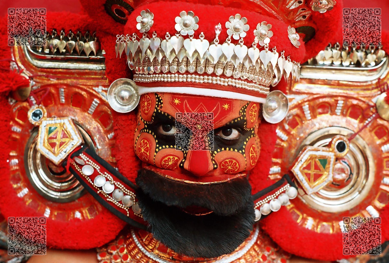 theyyam face mask