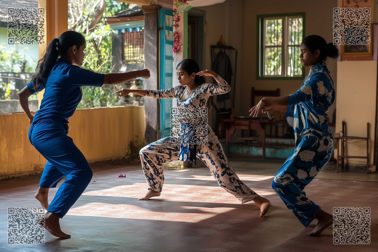 Woman's self defense with kalaripayattu