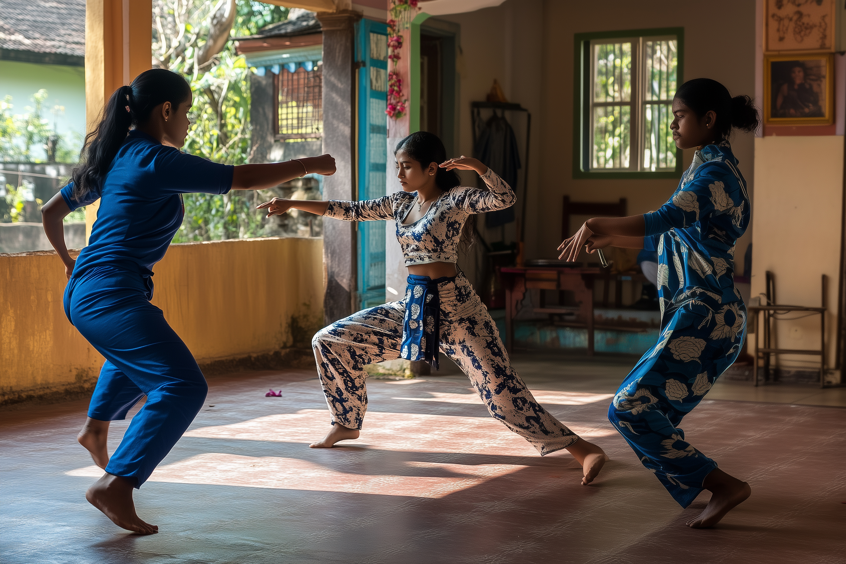 Woman's self defense with kalaripayattu